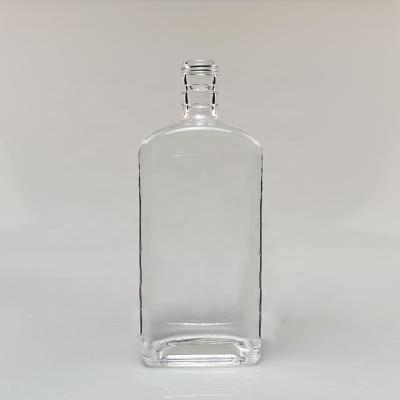 China Large capacity beverage top grade wholesale 1 liter liquor glass bottle 1 liter liquor bottle for sale