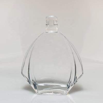 China Top Grade 700ml Beverage Spirits Glass Bottle Custom Wholesale Brandy 700ml Tequila Glass Bottle for sale