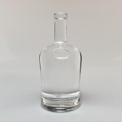 China Drink In Stocked Whiskey Glass Bottle 500ml Vodka Glass Alcohol High End Bottle for sale