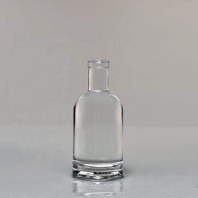 China Drink in 50ml 5cl Flint Whiskey Vodka Rum Juniper Spirits Liquor Glass Stored Extra Transparent Bottles for sale