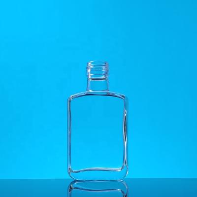 China Good Quality 100ml Spirits Beverage Elegant Glass Bottle Factory Empty 100ml Glass Bottle for sale