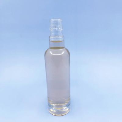 China Wholesale 180ml Beverage Vodka Glass Bottle 180ml Empty Transparent Elegant Whiskey Vodka Vodka Juniper Bottle For Sale for sale