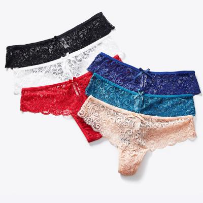 China Wholesale Antibacterial High End Soft Transparent Lace T Pants Sexy Women Underwear Thong for sale