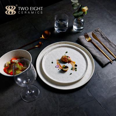 China Sustainable Manufacturer New Design Ceramic Dinner Plates Dishes Set Dishes Dinnerware Set Wholesale Fine Bone China Dinnerware Set for sale