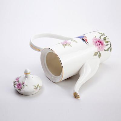 China Viable Pointed Frosted Glass Milk Jug Milk Jug Tea Cups And Pot for sale