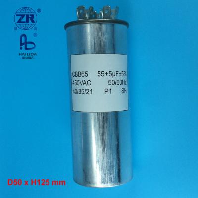 China Air conditioner 50 capacitors 6uf for Ningbo Hailida air conditioners cbb65b capacitor for sale