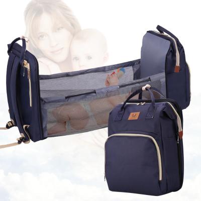 China 2021 Wholesale Anti-theft 3 in 1 Diaper Bag Mother Designer Customized Travel Baby Maternity Bag for Mom for sale