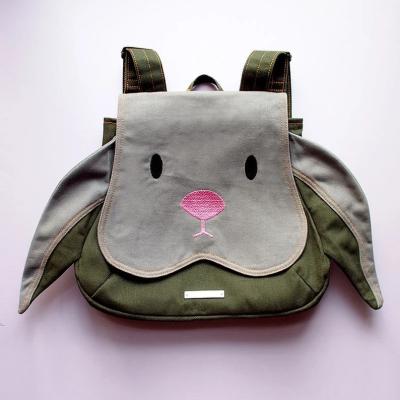 China Other Women's Personality Kawaii Easter Children Rabbit Gray Bunny Creative Animal Backpack for sale