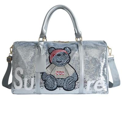 China Durable Duffel Bag Manufacturer Custom Women Glitter To Support Fitness Cute Travel Luxury Duffel Bag for sale