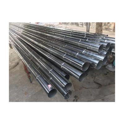 China Hot Sale High Quality 201 304 Stainless Steel Inox Decorative slub Tube pipe Rectangular for sale