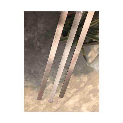 China Modern Popular 2021 304 Stainless Steel Metal Tube Decorative Tube Strip T-Shaped Bar for sale