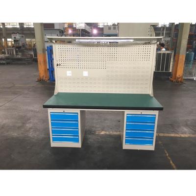 China Machinery Repair Shops Desk Antistatic Easy Assembly Workbench Antistatic Light Duty Table for sale