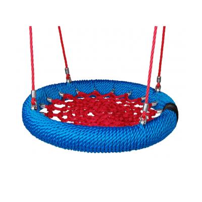 China Traditional Fully Assembled Rope Knitting Round Bird's Nest Commercial Swing for sale