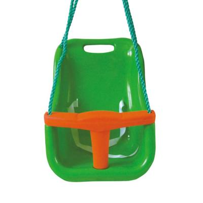 China Outdoor UV Resistant Cheap Outdoor PE Safety Furniture Plastic Swing Sets Rope/Hanging Toy Basket Swing Child Swing for sale