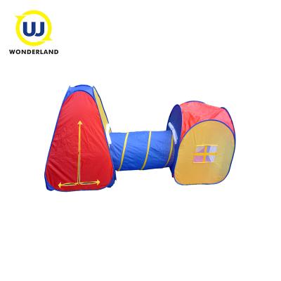 China Soft Toy Kids Cloth Play Tent House With Tunnel For Children for sale