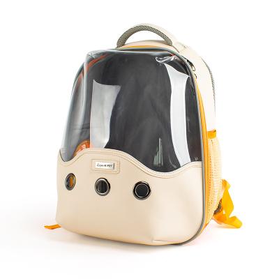 China Fashionable Contrast Color Viable Breathable Portable Pet Bag Cat Backpack Pet Bag High Value Bag for sale