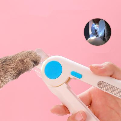 China Viable Professional Pet Nail With LED Light Cat Claw Trimmer Safety Nail for sale