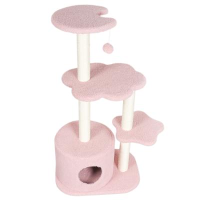 China Viable Cat Climbing Frame Luxury Cat Treehouse Design Xingyue Fashion Interactive Scratcher Toy for sale