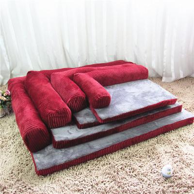 China Square Pet Cat Dog Sofa Bed Large Dog Bed Pillow Pet House Puppy Teddy Cat Garbage Large Dog Puppy Durable Washable Dog Kennel for sale