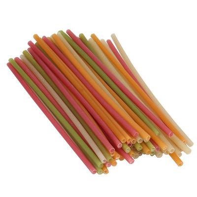 China Disposable Straw Disposable Grain Color Bubble Tea Eco-friendly Natural Edible Drinking Straw Making Disposable Hot Selling Eat Bio for sale