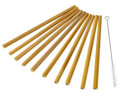 China Factory Directly Sell Modern Wholesale Natural Bamboo Straw Easy Carry Bamboo Straw Set for sale