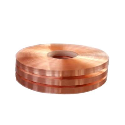 China Borrachado 1.5mm-1200mm Red Copper Strip para el transformador 99,9% de cobre puro estrecho bobina en venta