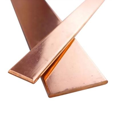 China Industrial C11000 C12000 Copper Sheet Copper Busbar 40*6cm Bar Copper Flat Bar Rods for sale