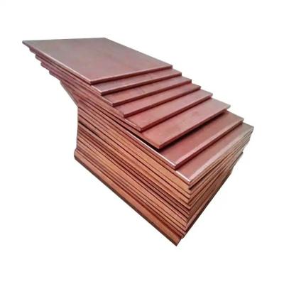 China ASTM T2 H65 H62 C1100 C1220 C2400 C2600 C1100 T2 Cobre 0,5 mm 1 mm 2 mm 4,5 mm 5 mm 20 mm Hoja de cobre gruesa en venta