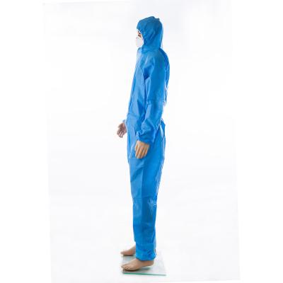 China Disposable SMS Waterproof Coverall Hospital Safety Industrial Medical Coveralls for sale