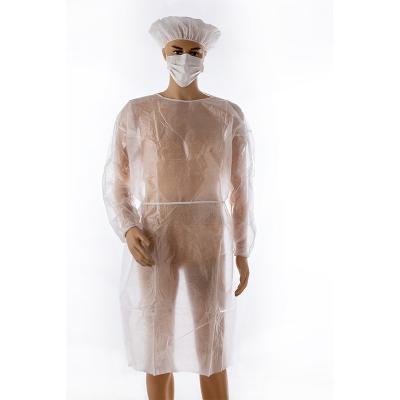 China Disposable Medical Hospital Isolation Gown Coveralls Pp+Pe Non Sterile Coverall for sale