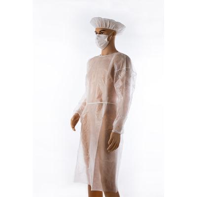 China Disposable hospital PPE isolation gown with knit breathable cuff gown in level1/2 for sale