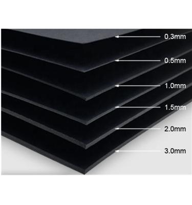 China Photo Album Moisture Proof Black Cardboard Blank Black Cardboard Wood Pulp Paper Card Thick Black Board Black Cardboard for sale