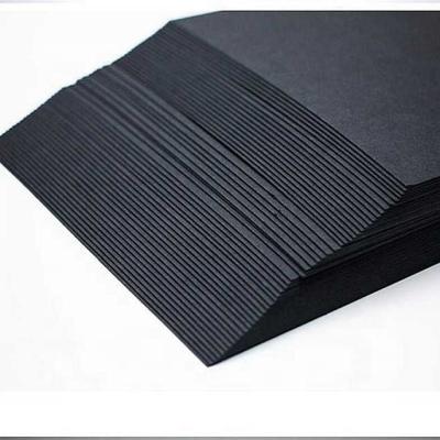 China Anti Curl Laminated Black Cardboard Sheet Roll / Card Papers for sale