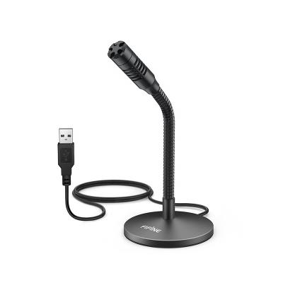 China Fifine Mini Gooseneck USB Microphone Desktop Microphone USB Microphone for Dictation and Recording Commentary for sale