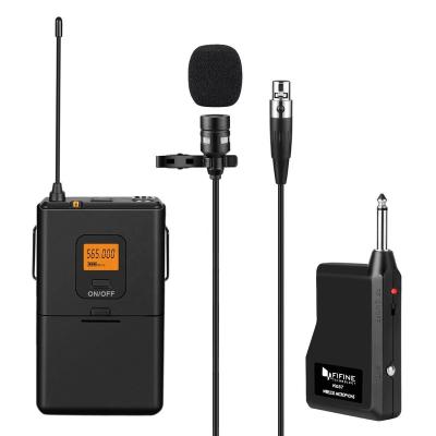 China Wireless Lavalier Microphone Fifine K037 Lapel Lavalier Microphone For Camera Smart Phone for sale