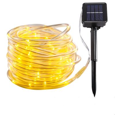 China Solar Garden 33FT 100LED IP65 String Waterproof Outdoor Tube Rope Light for Party Garden Yard Home Decoration for sale