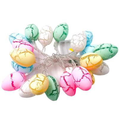 China Flower String Lights Indoor Star Love Easter Decoration 10 LED Split Egg Holiday String Lights for sale