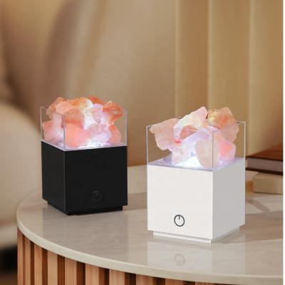 China Modern Square Projective Light With Salts For Villa Bedrooms Lights Fun Projection Night Light for sale