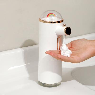 China PORTABLE Automatic Liquid Soap Dispenser For Handsoap Foaming Hand Washing 300ml Hand Sanitizer Colorful Infrared Sensor Touchless for sale