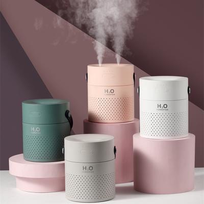 China Portable 1.1 Liter Hotel Dual Jet Humidifier With Handle USB Ambience Lighting Home Use 1.1L Large Volume for sale