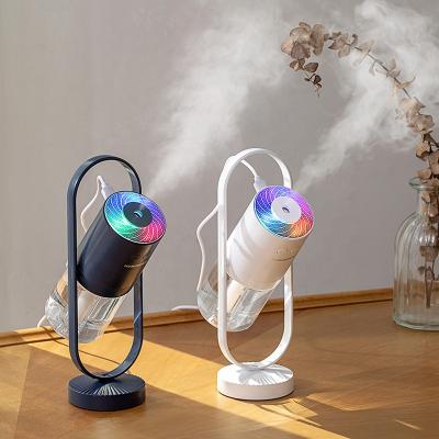 China Mini Car Magic Shade USB Humidifier For Car With RGB Lights Logo Mini Air Humidifier Bottle Customization Humidifiers Wholesaler for sale