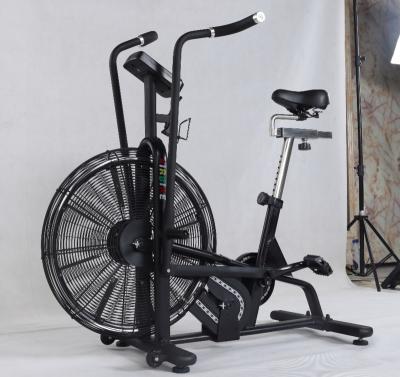 China Steel Factory Gym Equipment Selling Black Air Bike Air Resistance Fitness Equipment for sale