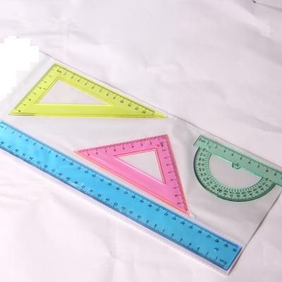 China 4 Pieces Ruler Set 4 Pieces 12 Inch Ruler Set Plastic Ruler Custom Design Scale Ruler for sale