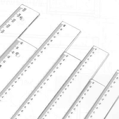 China High Quality Durable Clear Acrylic T Square Detachable Ruler for Drafting and General Layout Work for sale