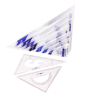 China Triangles 25 cm triangle ruler plastic rulers for school and office for sale