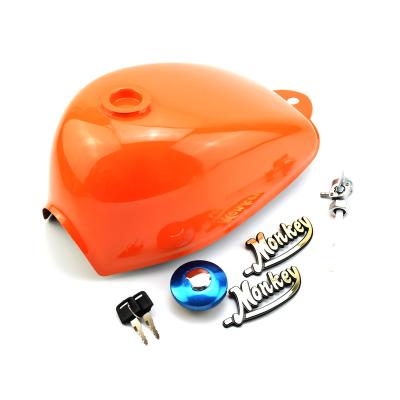 China Gas Fuel Tank Aluminum Fuel Tank With Cap With Switch And Monkey Sticker For Honda Mini Trail Z50 Z50A Z50J Z50R Monkey Garilla Bike for sale