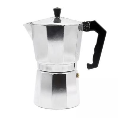 China 6 Industrial Espresso Aluminum Coffee Pot Mocha Multi Size Maker Coffee Cups for sale