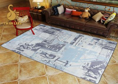 China Custom Eco-friendly Printed Indoor Area Rugs For Living Room SGS for sale