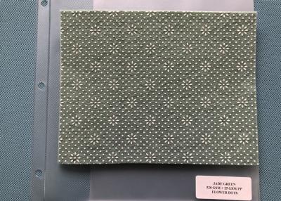 China 520 Gsm + 25gsm PP Jade Green Needle Punched Felt Non woven Anti - Bacteria for sale