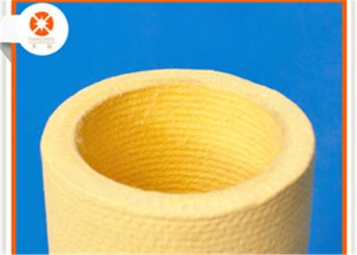 China Amarillo cubierta del rodillo del fieltro de 500 grados, tubo del rodillo de Kevlar Aramid en venta